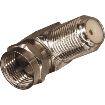 Переходник антенный REXANT штекер F - гнездо F, угловой, (1шт) Переходник антенный REXANT штекер F - гнездо F, угловой, (1шт)