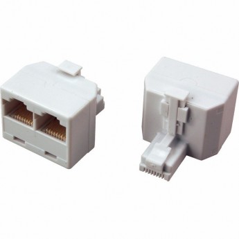 Переходник сетевой REXANT LAN штекер 8Р8С (Rj-45) -2 гнезда 8Р8С (Rj-45)