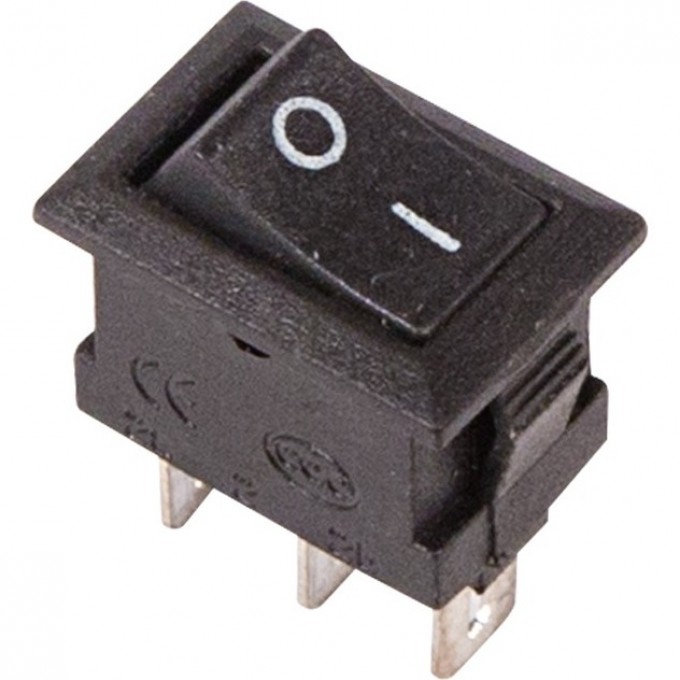 Переключатель клавишный REXANT MICRO 250V 3А (3с) ON-ON черный (RWB-102) 36-2030