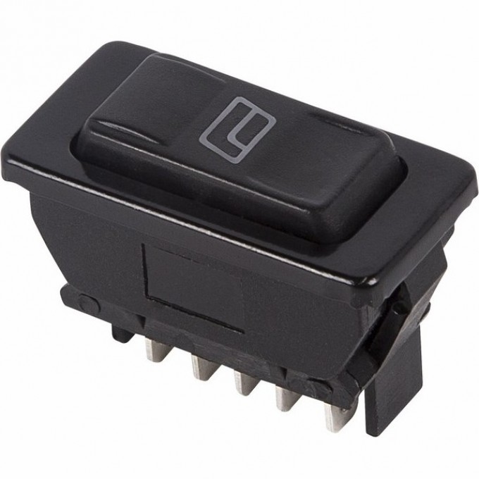 Переключатель стеклоподъемника REXANT ASW-02D 12V 20А клавишный черный с подсветкой 36-4420