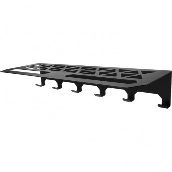 Полка REXANT для хранения одежды в стиле лофт, настенная, черная Полка REXANT для хранения одежды в стиле лофт, настенная, черная