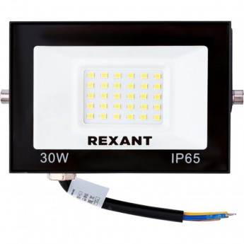 Прожектор светодиодный REXANT СДО 30Вт 2400Лм 4000K дневной свет чёрный корпус