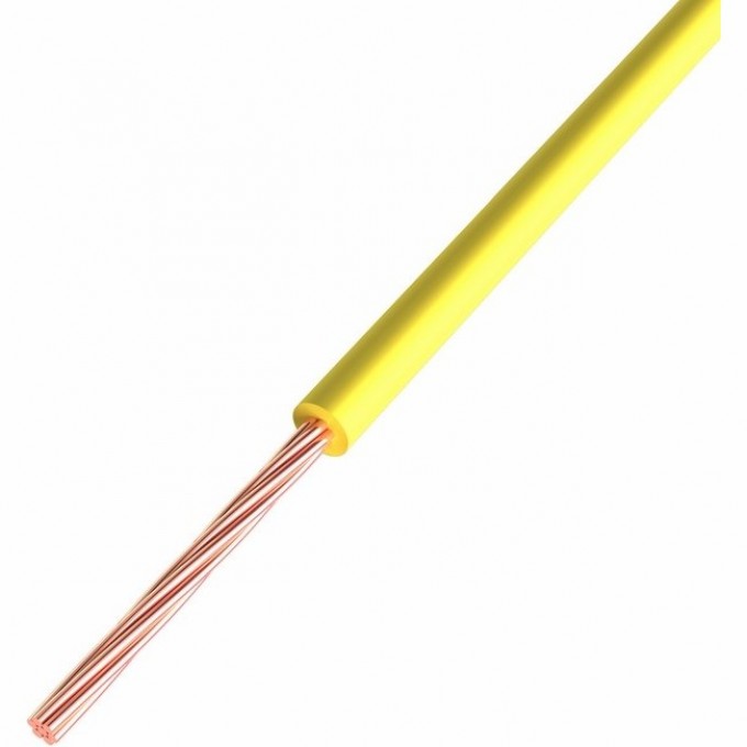 Провод ПГВА REXANT 1х0.75 мм² Cu желтый 200 м 01-6502-1