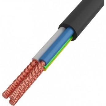 Провод соединительный ПВС 3x1.5 мм² черный 50 м