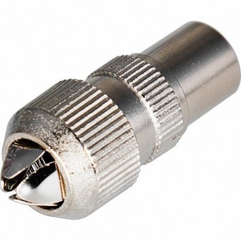 Разъем REXANT штекер TV без пайки металл орех Разъем REXANT штекер TV без пайки металл орех