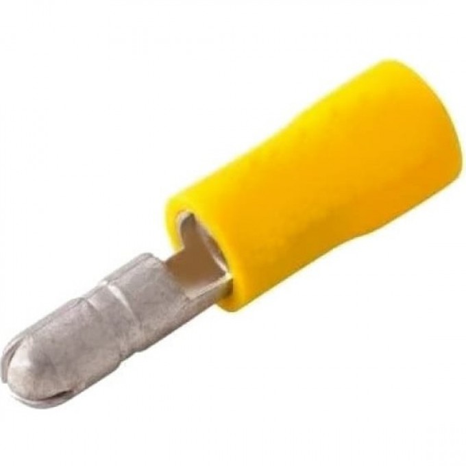 Разъем REXANT штекерный изолированный штекер 5 мм 4-6 мм² желтый 08-0531