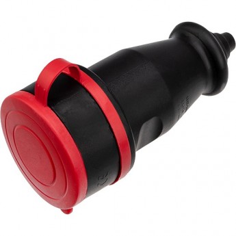 Розетка переносная REXANT 3Р+РЕ 32 А каучук с крышкой Розетка переносная REXANT 3Р+РЕ 32 А каучук с крышкой