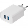 Сетевое зарядное устройство REXANT для iPhone/iPad 2 x USB, 5V, 2.4 A, белое 16-0276