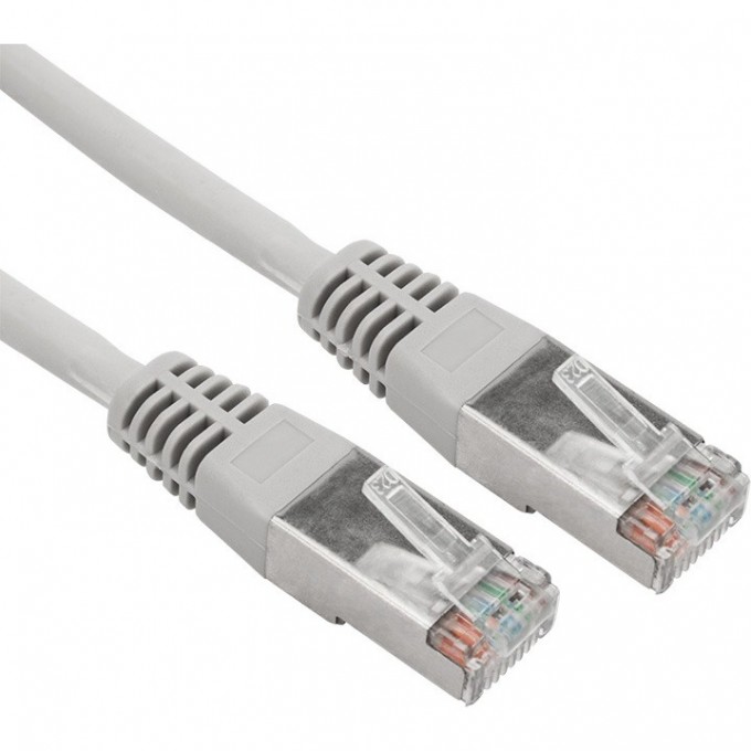 Шнур коммутационный REXANT, патч-корд F/UTP RJ45-RJ45, CAT 5e, LSZH, серый, 3м 18-8006-1