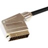 Шнур REXANT 3464 SCART - SCART (21 Pin) gold-металл 5 м 17-1116