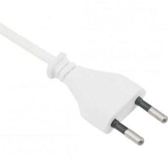 Шнур сетевой REXANT, вилка плоская без розетки, кабель 2x0.5 мм², длина 1,8 метра, белый