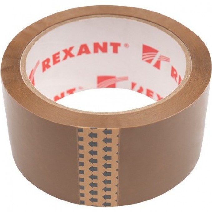 Скотч упаковочный REXANT 48 мм х 50 мкм, коричневый, рулон 66 м 09-4212