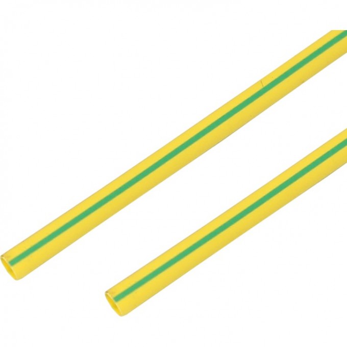 Термоусаживаемая трубка REXANT 10.0/5.0 мм желто-зеленая, 50 шт. 21-0007