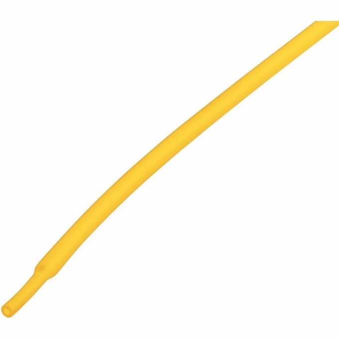 Термоусаживаемая трубка REXANT 1.5/0.75 мм желтая, 50 шт/уп 20-1502