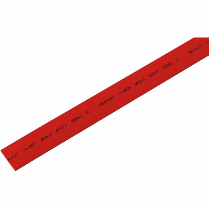 Термоусаживаемая трубка REXANT 15.0/7.5 мм красная, 50 шт. 21-5004