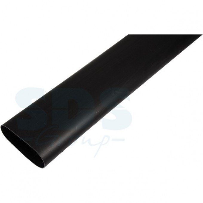 Термоусаживаемая трубка REXANT 19.0/3.2 мм клеевая черная, 4 шт. 23-0019