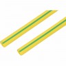 Термоусаживаемая трубка REXANT 25.0/12.5 мм желто-зеленая, 10 шт.