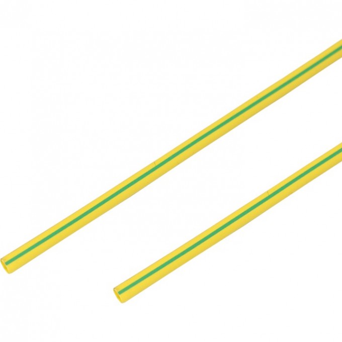 Термоусаживаемая трубка REXANT 3.0/1.5 мм желто-зеленая, 50 шт. 20-3007
