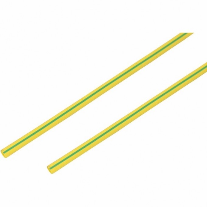 Термоусаживаемая трубка REXANT 4.0/2.0 мм желто-зеленая, 50 шт. 20-4007