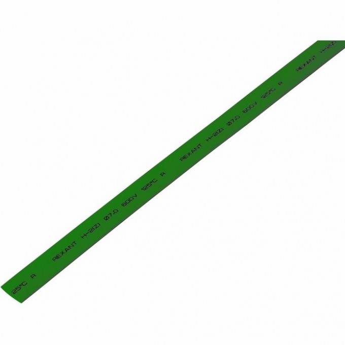 Термоусаживаемая трубка REXANT 7.0/3.5 мм зеленая, 50 шт. 20-7003