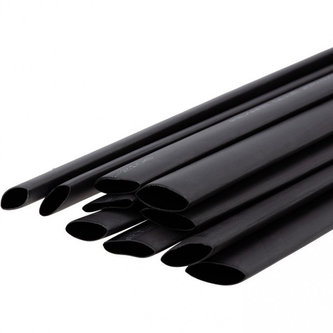 Трубка термоусаживаемая REXANT СТТК (2:1) двустенная клеевая 15,9/7,95мм, черная, упаковка 10 шт. по 1м 26-2106