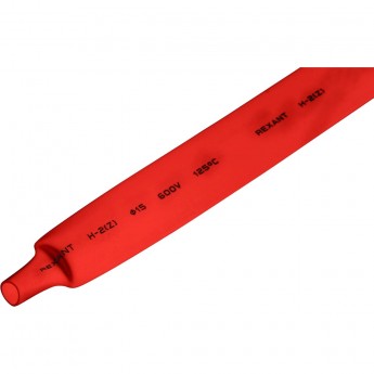 Трубка термоусаживаемая REXANT ТУТ нг 18,0/9,0мм, красная, упаковка 50 шт. по 1м