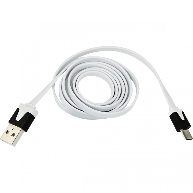 USB кабель REXANT универсальный microUSB 1 м белый 18-4274