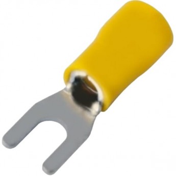 Вилочный изолированный наконечник REXANT 4.3 мм 4-6 кв.мм желтый, 100 шт