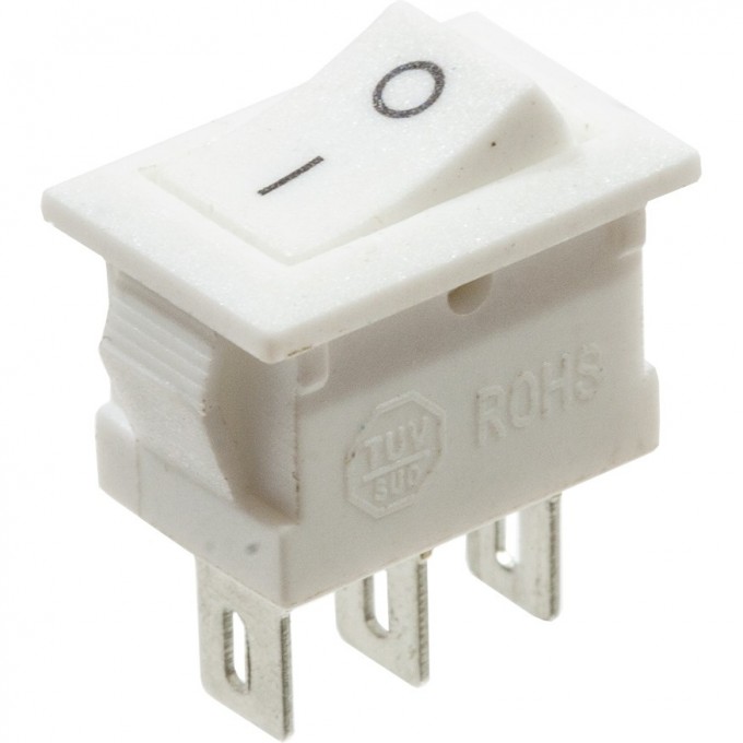 Выключатель клавишный REXANT RWB-101 250V 3А (2с) ON-OFF белый Micro 36-2012