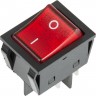 Выключатель клавишный REXANT RWB-502 250V 25А (4с) ON-OFF красный с подсветкой 36-2343