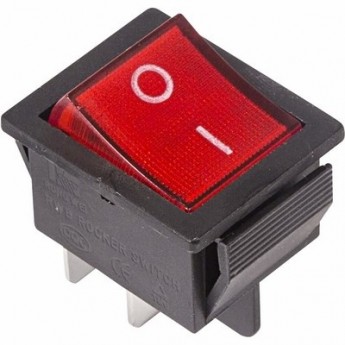 Выключатель клавишный REXANT RWB-502 красный с подсветкой