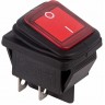 Выключатель клавишный REXANT RWB-507 красный с подсветкой влагозащита