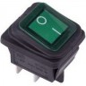 Выключатель клавишный REXANT RWB-507 зеленый с подсветкой влагозащита