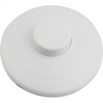 Выключатель-кнопка REXANT 250V 2А ON-OFF белый (напольный - для лампы)