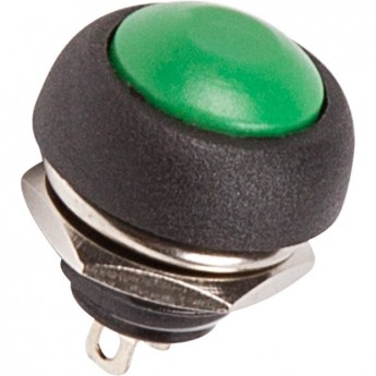 Выключатель-кнопка REXANT MICRO 250V 1А (2с) OFF-(ON) Б/Фикс зеленая (PBS-33В)