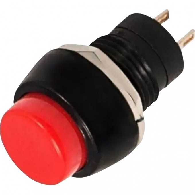 Выключатель-кнопка REXANT MICRO 250V 1А (2с) ON-OFF красная (PBS-20А) индивидуальная упаковка 1 шт 36-3070-1