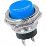 Выключатель-кнопка REXANT RWD-306 металл синяя