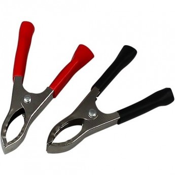 Зажим крокодил REXANT, длина 75 мм, ток 30A, 2 шт., пакет БОПП Зажим крокодил REXANT, длина 75 мм, ток 30A, 2 шт., пакет БОПП